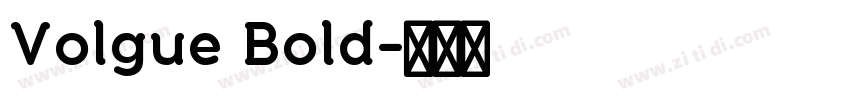 Volgue Bold字体转换